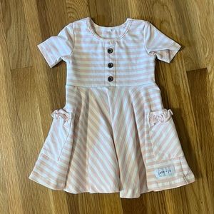 18m pink stripe dress